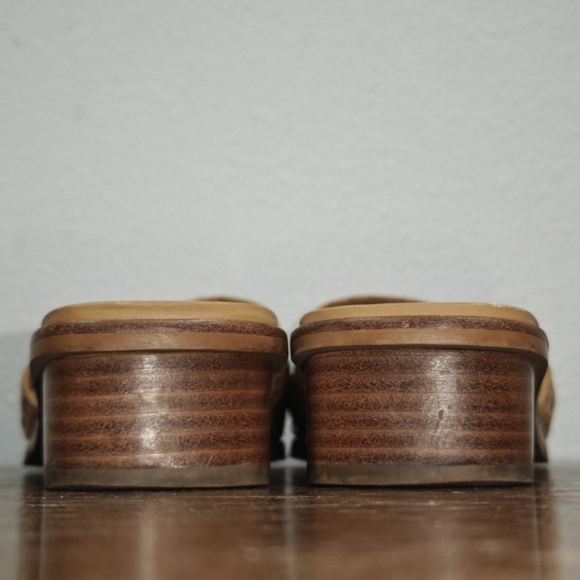 Everlane The City Sandles Size 10.5 Leather Beige Slip On Mules - Picture 6 of 12